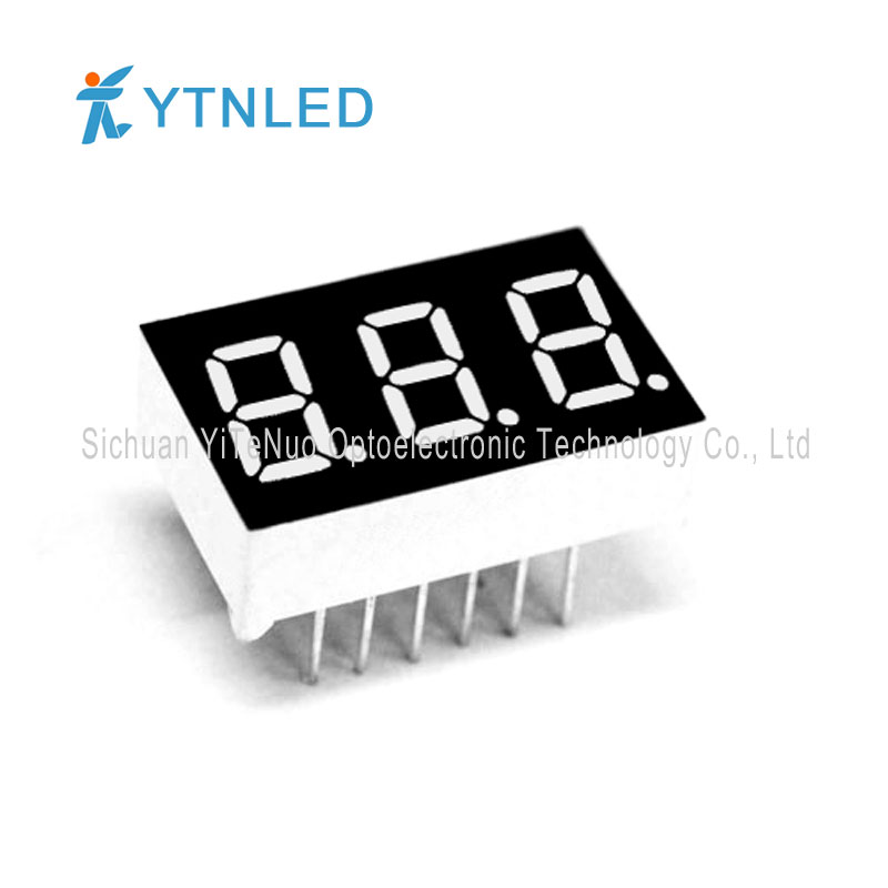 0.36 inch red 3 digit 7 Segment LED display, digital tube