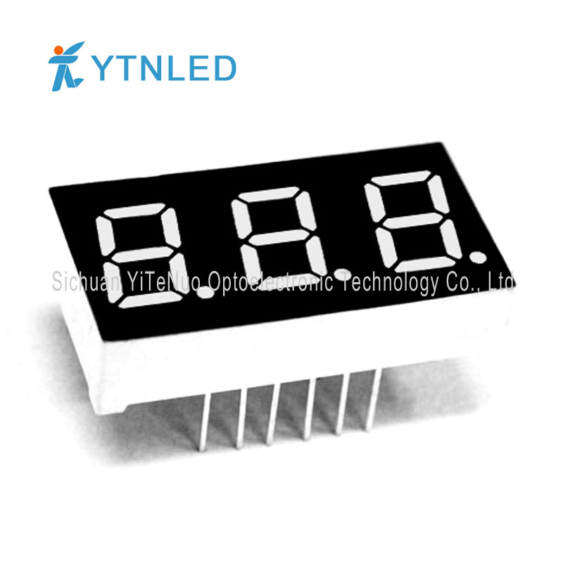 0.4 inch red 3 digit 7 Segment LED display, digital tube